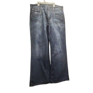 Silver Jeans Co. Gavin Men’s 36x32 Jeans Straight Fit Medium Wash Distressed
